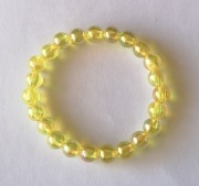 bransoletka opalizująca żółta