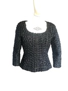 Żakiet Vintage Georges Rech na zamek, efekt 3D, S (36)