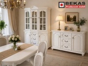 Śliczna Stylowa Biała Witryna 120 Dąb Prowansalski BEKAS Producent Mebli 