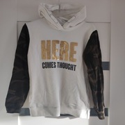 Reporter young fajna bluza dziewczęca 152 kaptur rękawy moro 