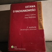 Książka Ustawa o rachunkowości Komentarz LEX