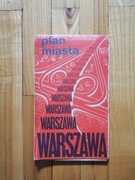 Mapa plan miasta Warszawa 1980r. 