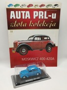 Model MOSKWICZ 400-420A 1:43 DeAgostini Kultowe Złota Kolekcja PRL KAP Nowy