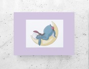 plakat z Osiołkiem z bajki o Kubusiu Puchatku, A4 obrazek dla dziecka