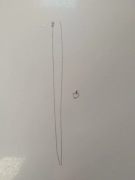 Łańcuszek i zawieszka Apart. Białe złoto