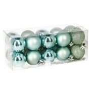 Zestaw bombek choinkowych 20 sztuk w kolorze turku