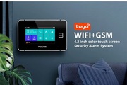 Bezprzewodowy system alarmowy Tuya WiFi / 433MHz ekran 4,3 cala FUERS 