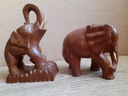 Figurki z drzewa - 2 słonie