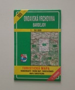Mapa Bardejov Ondavska Vrchovina