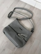 Szara torebka Gallantry z długim paskiem