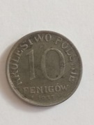 10 fenigów 1917 Królestwo Polskie /Napis blisko obrzeża/1/ 