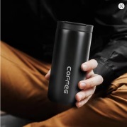 Kubek termiczny podróżny na kawę herbatę 400ml - stal nierdzewna termos
