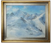 Obraz „Tatry zimą”  malarz Stefan Nargiełło  Olej na płótnie  81 x 65 cm