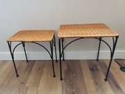 Stoliczki stare komplet 2 sztuk mały i duży