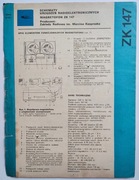 Schemat, instrukcja techn. magnetofon ZK 147