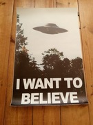 plakat na płótnie z filmu z archiwum x i want to belive