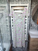 Nowa piękna sukienka długa wiosenna w kwiaty Zara z metką L