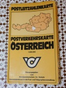 Mapa kodów pocztowych i ruchu pocztowego Austria