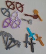 Łuk łopata miecz kilof Minecraft 