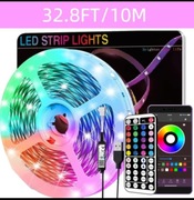 10m Taśmy LED do Dekoracji Sypialni, Sterowanie Pilotem i Aplikacją RGB,