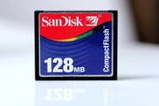 SanDisc 128Mb CF karta pamięci