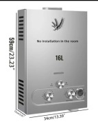 Piec gazowy 32 KW 16 litrów na minutę propan Butan 