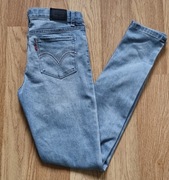 Levis 710 spodnie jeansowe super skinny r 152
