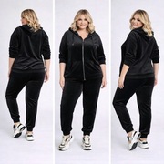 Dres welurowy plus size