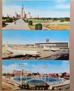 Pocztówki panoramiczne Rosja ZSRR 1967 r. 17 szt. Zestaw 