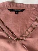 Top Secret. Oversize. Piękna pudrowo różowa bluzka z cekinami pod szyją