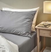 2 sztuki prześcieradło 140x200 RONNVECKMAL szare (1 + 1 gratis )