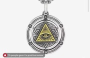 Naszyjnik męski oko horusa Boga Amulet 