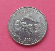 1/4 dolara 25 centów Quarter Dollar 2006 USA -  South Dakota