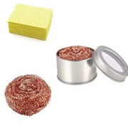 Zestaw do Czyszczenia Grotów Lutownic: 10 Gąbki + 2 Miedziane + Opakowanie!