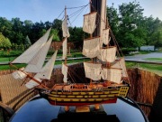 Piękny model żaglowca HMS VICTORY (1765)