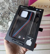 Case BMW M do iPhone 15 pro max czarne że smyczą