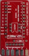 Płytka PCB TapeCart microSD do C64