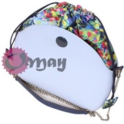 Turkusowy organizer worek do Obag MOON LIGHT kwiaty granat róż komin OMAY