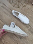 H&M espadryle białe tenisówki
