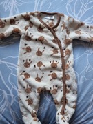 Kombinezon pajacyk polarowy zatrzaski ciepły wiosenny rozm  62