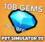 (-10% Limited Time) PS99 10B GEMS! ROBLOX