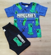 Komplet chłopięcy lato spodenki bluzka krótki rękaw Minecraft 98/104