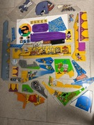 Pinball Flipper Rocky and Bullwinkle Data East plastiki,decale