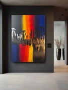 1. Obraz akrylowy 150x100 cm – Pod wspólnym niebem – ręcznie malowany.