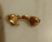 Zabytek Stare złote korony dentystyczne do napraw jubil waga 2,419  p. 750