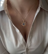 naszyjnik wisiorek łańcuszek elegancki choker słońce