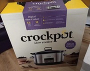 Nowy Duży Wolnowar Ceramiczny CrockPot 7.5l cyfrowy, Wyjmowana misa CSC063X