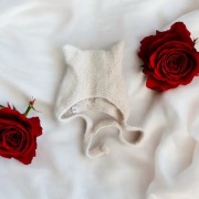 Czapka bonetka dziecięca alpaka