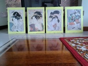 Japońskie obrazy plakat w antyramie