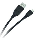Kabel do ładowania micro usb 50cm czarny.